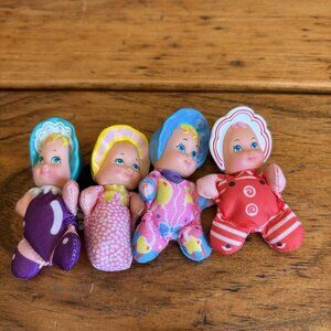 Lot Of 4 Galoob 1989 So Small Babies